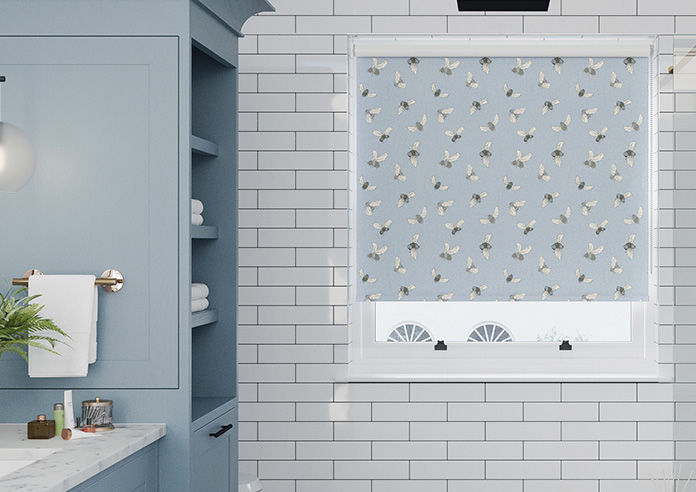 Busy Bee, Bright Blue - Roller Blind - Image 3